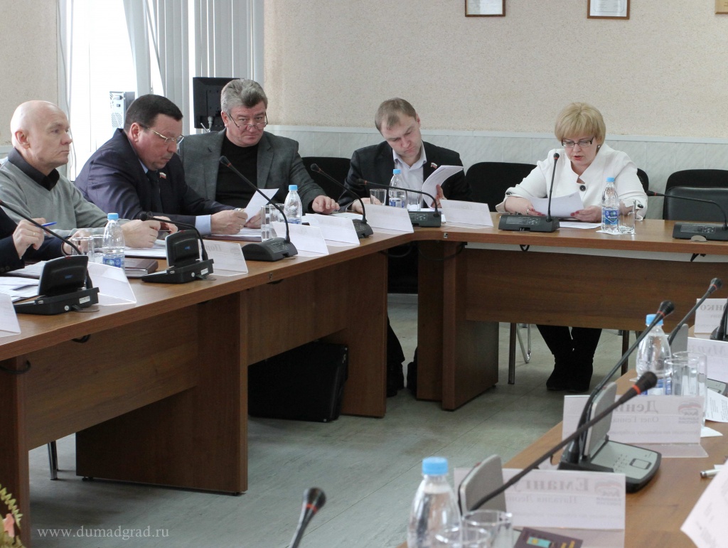 Совместное заседание комитетов Городской Думы